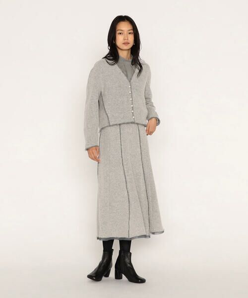 COMME CA PLATINUM / コムサ・プラチナ カーディガン・ボレロ | ウールブークレアムンゼン カーディガン | 詳細1