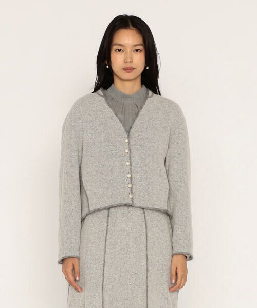 COMME CA PLATINUM / コムサ・プラチナ カーディガン・ボレロ | ウールブークレアムンゼン カーディガン | 詳細5