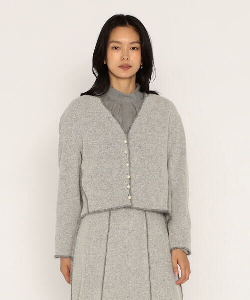 COMME CA PLATINUM / コムサ・プラチナ カーディガン・ボレロ | ウールブークレアムンゼン カーディガン | 詳細4