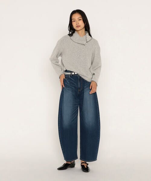 COMME CA PLATINUM / コムサ・プラチナ カットソー | ウールブークレアムンゼン ロールカラープルオーバー | 詳細2