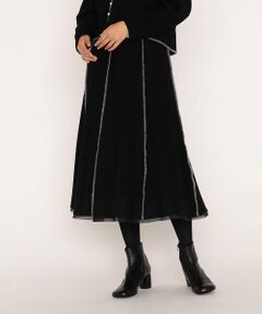 COMME CA PLATINUM / コムサ・プラチナ ロング・マキシ丈スカート | ウールブークレアムンゼン スカート