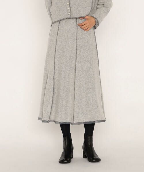 COMME CA PLATINUM / コムサ・プラチナ ロング・マキシ丈スカート | ウールブークレアムンゼン スカート | 詳細5