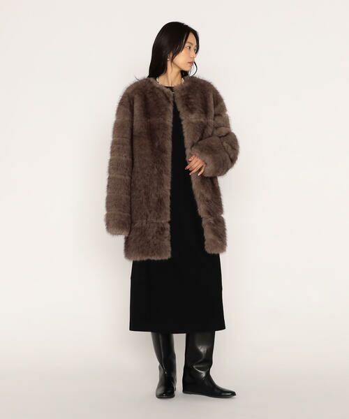 COMME CA PLATINUM / コムサ・プラチナ ロング・マキシ丈ワンピース | ウールブークレアムンゼン ドレス | 詳細8