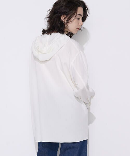 COMME CA PLATINUM / コムサ・プラチナ シャツ・ブラウス | レーヨンツイル フーディーブラウス | 詳細7