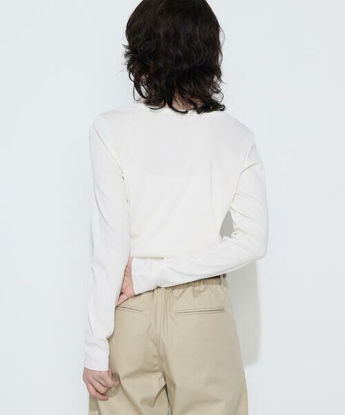 COMME CA PLATINUM / コムサ・プラチナ カットソー | 綿キュプラベアテレコ プルオーバー | 詳細6