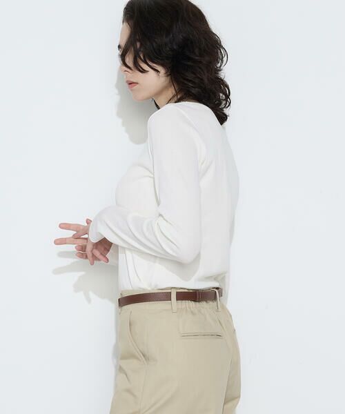 COMME CA PLATINUM / コムサ・プラチナ カットソー | 〔 +サイズ 〕綿キュプラベアテレコ プルオーバー | 詳細5