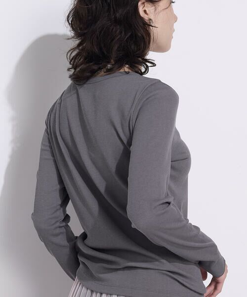 COMME CA PLATINUM / コムサ・プラチナ カットソー | 〔 +サイズ 〕綿キュプラベアテレコ プルオーバー | 詳細13