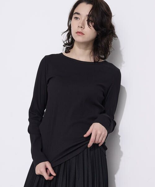 COMME CA PLATINUM / コムサ・プラチナ カットソー | 〔 +サイズ 〕綿キュプラベアテレコ プルオーバー | 詳細24