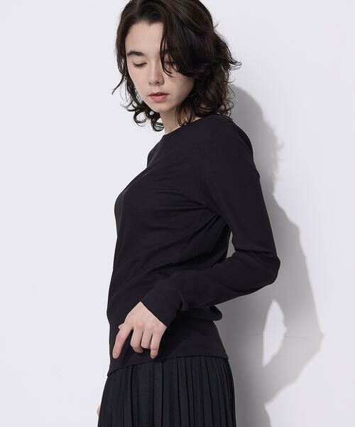 COMME CA PLATINUM / コムサ・プラチナ カットソー | 〔 +サイズ 〕綿キュプラベアテレコ プルオーバー | 詳細25