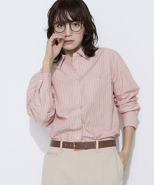COMME CA PLATINUM / コムサ・プラチナ シャツ・ブラウス | オーガニックワッシャーストライプ シャツ | 詳細2