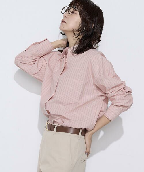 COMME CA PLATINUM / コムサ・プラチナ シャツ・ブラウス | オーガニックワッシャーストライプ シャツ | 詳細3