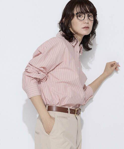 COMME CA PLATINUM / コムサ・プラチナ シャツ・ブラウス | オーガニックワッシャーストライプ シャツ | 詳細4