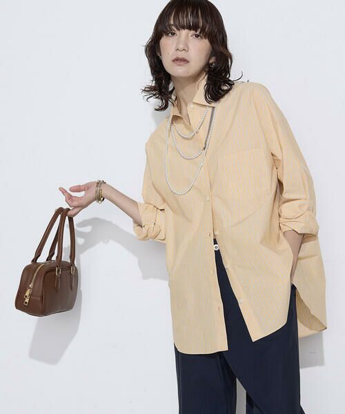 COMME CA PLATINUM / コムサ・プラチナ シャツ・ブラウス | オーガニックワッシャーストライプ シャツ | 詳細9