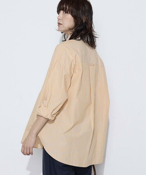 COMME CA PLATINUM / コムサ・プラチナ シャツ・ブラウス | オーガニックワッシャーストライプ シャツ | 詳細10
