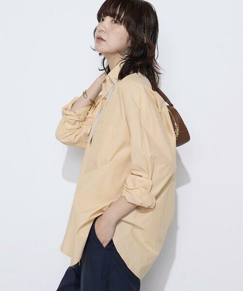 COMME CA PLATINUM / コムサ・プラチナ シャツ・ブラウス | オーガニックワッシャーストライプ シャツ | 詳細11