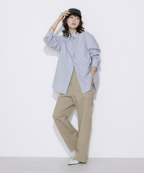 COMME CA PLATINUM / コムサ・プラチナ シャツ・ブラウス | オーガニックワッシャーストライプ シャツ | 詳細14