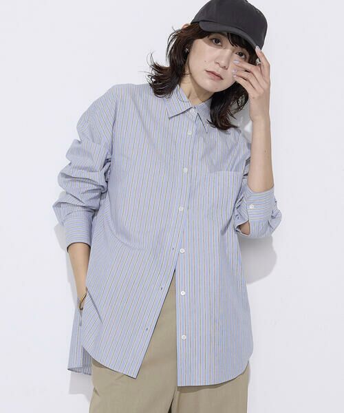COMME CA PLATINUM / コムサ・プラチナ シャツ・ブラウス | オーガニックワッシャーストライプ シャツ | 詳細15
