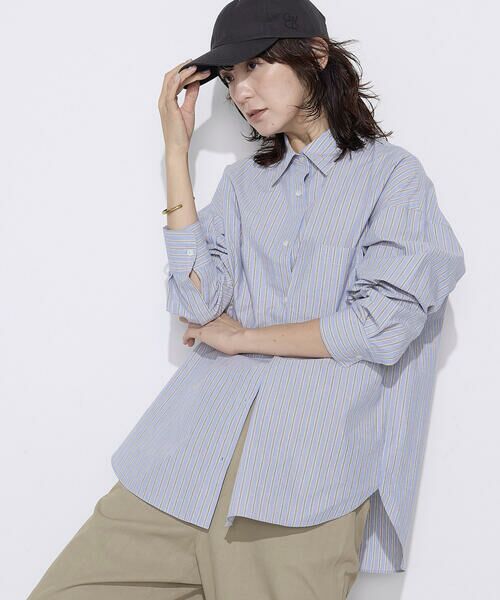 COMME CA PLATINUM / コムサ・プラチナ シャツ・ブラウス | オーガニックワッシャーストライプ シャツ | 詳細16