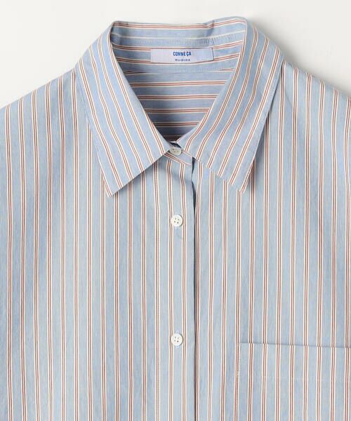 COMME CA PLATINUM / コムサ・プラチナ シャツ・ブラウス | オーガニックワッシャーストライプ シャツ | 詳細21