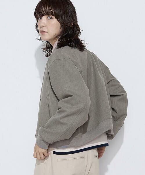 COMME CA PLATINUM / コムサ・プラチナ ブルゾン | ポリエステルレーヨンスタジャン型ブルゾン | 詳細6