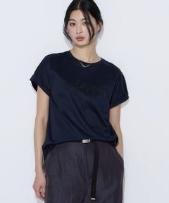 COMME CA PLATINUM / コムサ・プラチナ Tシャツ | コットンスムース パールTシャツ