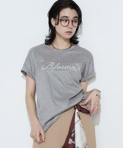 COMME CA PLATINUM / コムサ・プラチナ Tシャツ | コットンスムース パールTシャツ | 詳細9