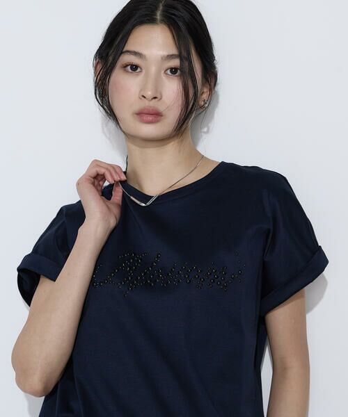 COMME CA PLATINUM / コムサ・プラチナ Tシャツ | コットンスムース パールTシャツ | 詳細17