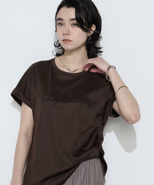 COMME CA PLATINUM / コムサ・プラチナ Tシャツ | コットンスムース パールTシャツ | 詳細23