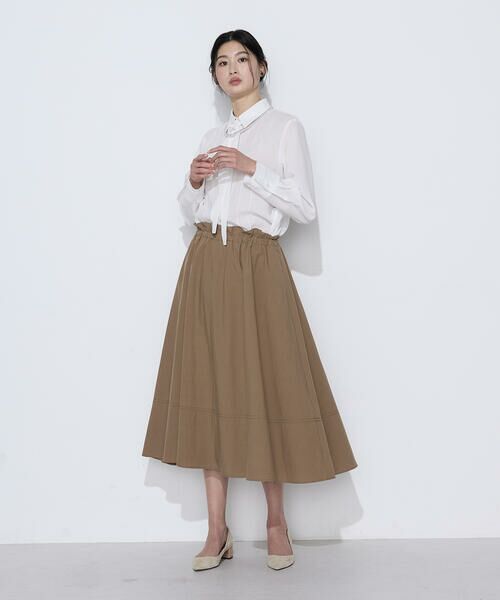 COMME CA PLATINUM / コムサ・プラチナ ロング・マキシ丈スカート | タイプライター フレアースカート | 詳細22