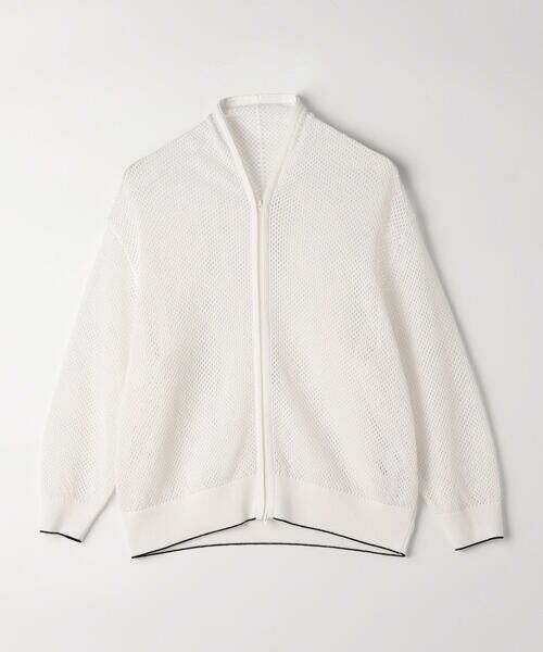 COMME CA PLATINUM / コムサ・プラチナ カーディガン・ボレロ | リネンメッシュ ジップアップカーディガン | 詳細8