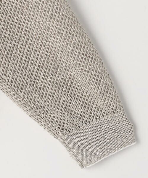 COMME CA PLATINUM / コムサ・プラチナ カーディガン・ボレロ | リネンメッシュ ジップアップカーディガン | 詳細30