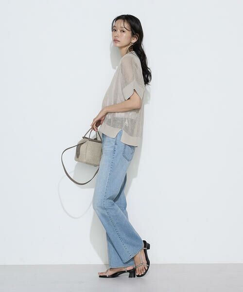 COMME CA PLATINUM / コムサ・プラチナ ニット・セーター | リネンメッシュ スキッパープルオーバー | 詳細18