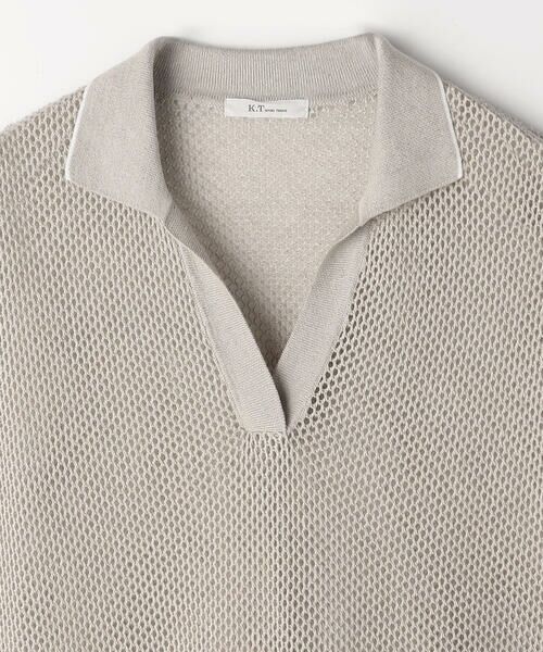 COMME CA PLATINUM / コムサ・プラチナ ニット・セーター | リネンメッシュ スキッパープルオーバー | 詳細26