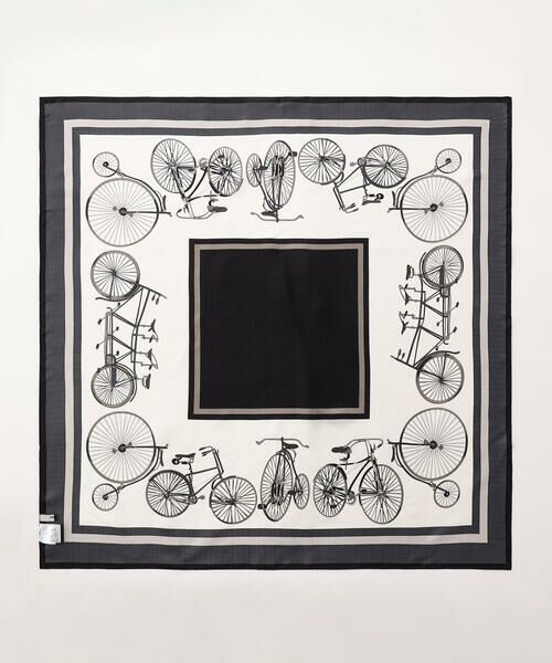 COMME CA PLATINUM / コムサ・プラチナ マフラー・ショール・スヌード・ストール | 自転車柄 スカーフ | 詳細1