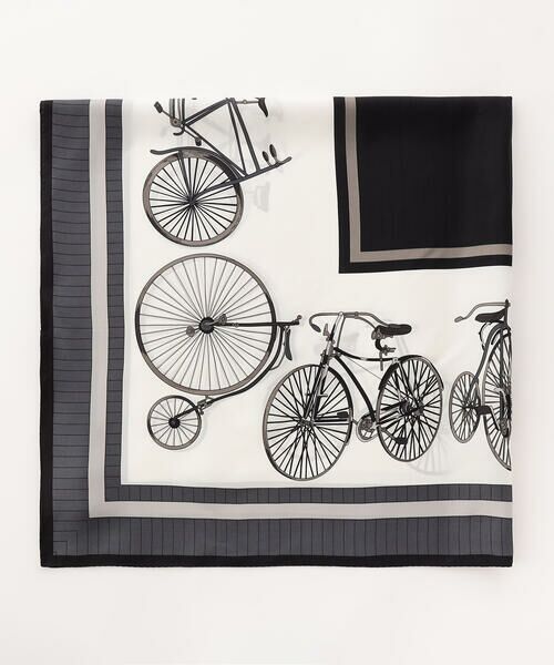 COMME CA PLATINUM / コムサ・プラチナ マフラー・ショール・スヌード・ストール | 自転車柄 スカーフ | 詳細2