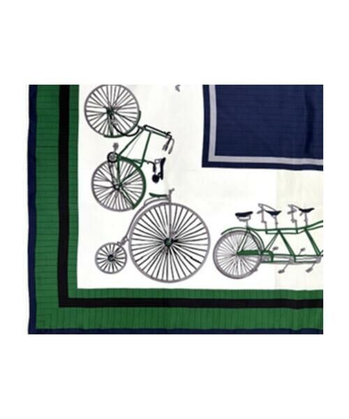 COMME CA PLATINUM / コムサ・プラチナ マフラー・ショール・スヌード・ストール | 自転車柄 スカーフ | 詳細7