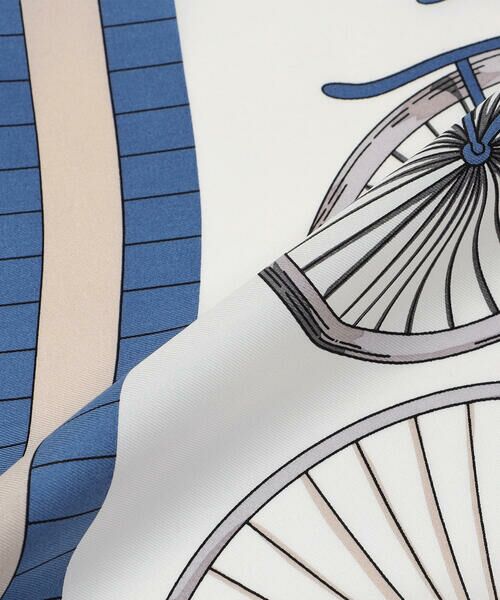 COMME CA PLATINUM / コムサ・プラチナ マフラー・ショール・スヌード・ストール | 自転車柄 スカーフ | 詳細8