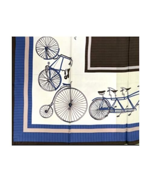 COMME CA PLATINUM / コムサ・プラチナ マフラー・ショール・スヌード・ストール | 自転車柄 スカーフ | 詳細9