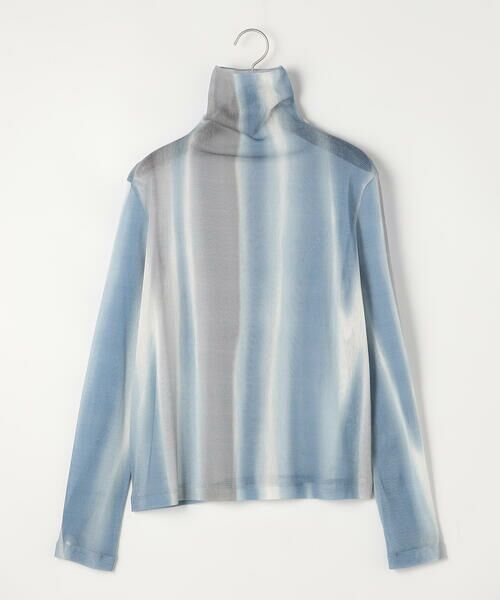 COMME CA PLATINUM / コムサ・プラチナ カットソー | コットンチュール プリントスキントップス（23:アクアマリン）