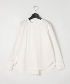 COMME CA PLATINUM / コムサ・プラチナ カットソー | プレーティング天竺 袖カフスカットソー