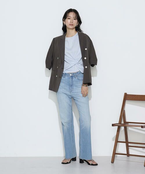 COMME CA PLATINUM / コムサ・プラチナ カットソー | コットン強撚ポンチ デザインタックシャツ | 詳細17