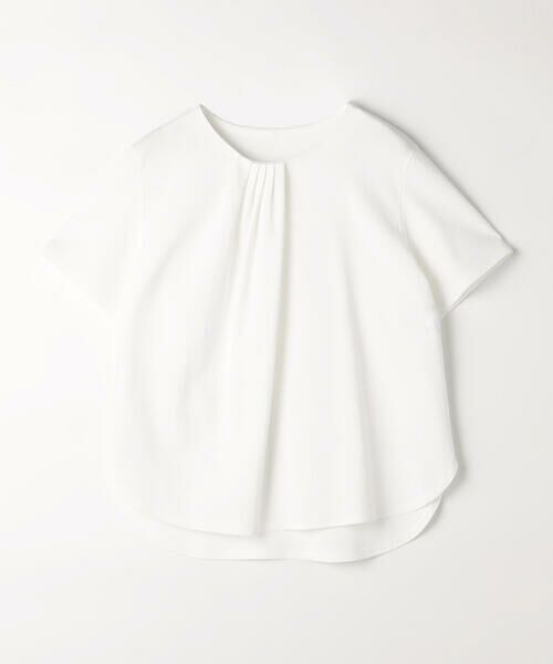 COMME CA PLATINUM / コムサ・プラチナ Tシャツ | コットン強撚ポンチ ドレープタックシャツ | 詳細7