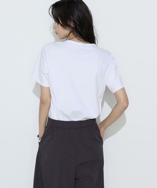 COMME CA PLATINUM / コムサ・プラチナ Tシャツ | コットン強撚ポンチ ドレープタックシャツ | 詳細3