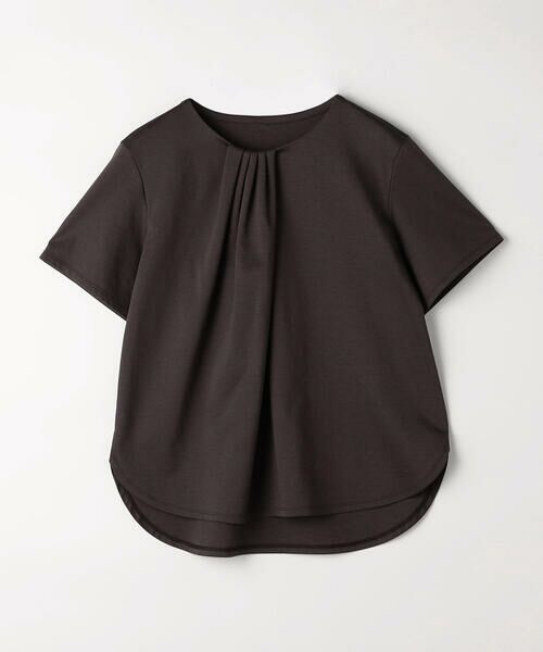 COMME CA PLATINUM / コムサ・プラチナ Tシャツ | コットン強撚ポンチ ドレープタックシャツ | 詳細15