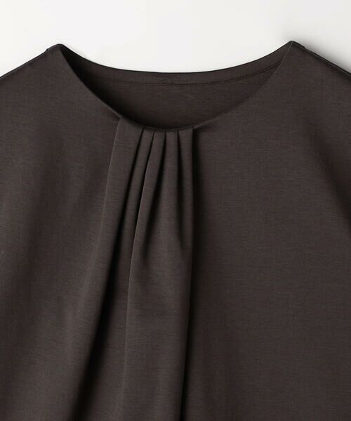 COMME CA PLATINUM / コムサ・プラチナ Tシャツ | コットン強撚ポンチ ドレープタックシャツ | 詳細17
