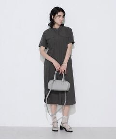 COMME CA PLATINUM / コムサ・プラチナ ロング・マキシ丈ワンピース | タイプライター ロングシャツドレス