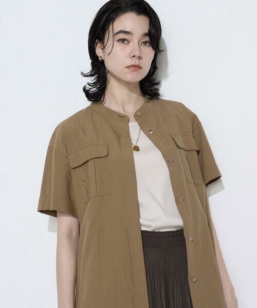 COMME CA PLATINUM / コムサ・プラチナ ロング・マキシ丈ワンピース | タイプライター ロングシャツドレス | 詳細29