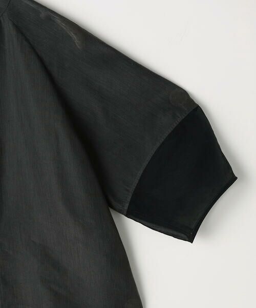 COMME CA PLATINUM / コムサ・プラチナ シャツ・ブラウス | リネンポリエステルオーガンジー ラグランスリーブシャツ羽織り | 詳細13