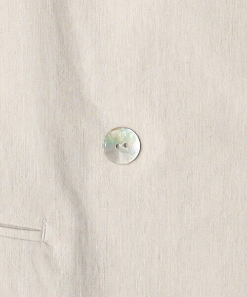 COMME CA PLATINUM / コムサ・プラチナ テーラードジャケット | リネン／トリアセテートストレッチ ダブルブレストジャケット | 詳細30