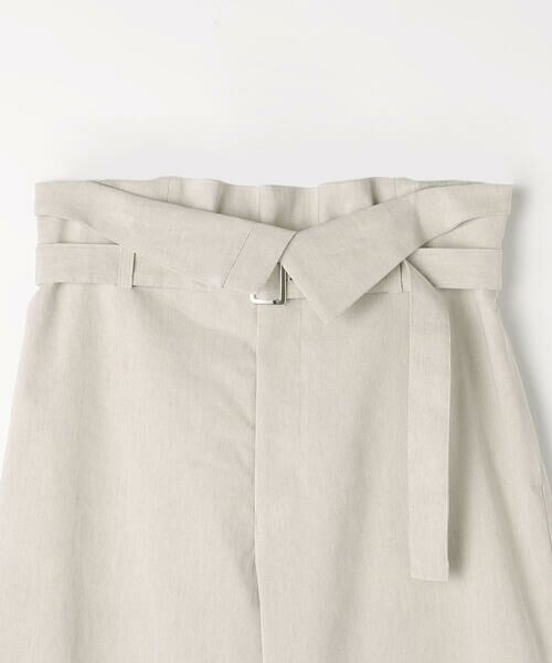 COMME CA PLATINUM / コムサ・プラチナ その他パンツ | リネン／トリアセテート ハイウエストパンツ | 詳細23